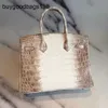 Дизайнерская сумка Гималайс сумочки искренние кожаные женщины HS Hismade Gimalaya Bag BK30CM настоящая крокодиловая сумочка большая емкость UCCR