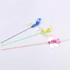 1 PC Colorful Sounding Dragonfly Feather Tickle Cat Rod Popular Cat Teaser Interactive Training Toys Pet Supplies1302S