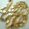 18K 18CT guldfylld ny stil 61 cm lenght chain halsband N45154L