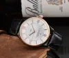 hoge kwaliteit 2023 nieuwe drie steken quartz horloge mode horloges 1853 topmerk polshorloges met kalender lederen band cadeau montre de luxe