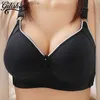 Sexig uppsättning sömlösa kvinnor bh stor storlek Push Up Brassiere Thin Sexig underkläder BC Cup Bralette Bekväm tråd Free Gared Lingerie L230920