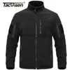 Herrjackor Tacvasen Full Zip Up Tactical Green Fleece Jacket Thermal Warm Work Coats Mens Pockets Safari Jacket Vandring Outwear Windbreaker J230920