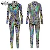 Catsuit Kostüme Farbe Cosplayer Spandex Bodysuit Catsuit Mode Festival Party Cosplay Kostüm 3D Tier Gedruckt Zentai Jumpsuits Outfit