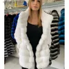 Damen Pelz Kunstpelz Echtpelz Mantel Frauen Winterjacke Frauen Chinchilla Pelz Echt Rex Kaninchen Pelzmantel Warm Winter Mode Stil L230920