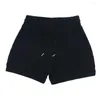 Shorts pour hommes Hommes Entraînement Fitness Respirant Jogger Entraînement Gymnases Bodybuilding Séchage rapide Courir Squat profond Coton Noir