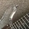 Mesma das fotos Custom Shop, feito na China, guitarra elétrica de cristal de 6 cordas de alta qualidade, captador de uma peça, hardware cromado, frete grátis