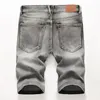 Jeans Men Summer New Mens Short Fashion Casual Elastic Denim Shorts Brand Clothes Jean Homme Pantalon High Quality X06212k