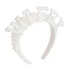 Decorazioni di nozze Sposa futura Corona di perle Fascia per capelli Addio al nubilato Addio al nubilato Doccia nuziale Squadra Regalo per la sposa Fascia per capelli WIFEY TRIDE