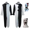 Catsuit-kostuums Halloween Volwassenen Kinderen Terriifier Art De Clown Joker Cosplay Kostuum Horror Jumpsuit Hoed Masker Outfits Halloween Carnaval Pak