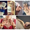 Körperbemalung Henna Tattoo Paste Schwarz Braun Rot Weiß Henna Kegel Indisch Für Temporäre DIY Tattoo Aufkleber Körperbemalung Kunst Creme Kegel Henne 230919