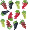 Other Event Party Supplies 12 Bunches Artificial Grapes Simulation Decorative Lifelike Fake Clusters for Wedding Wine Kitchen Centerpiece 230919
