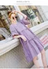 Maternity Dresses Pregnant women's dress summer Princess Dress large cotton splicing cake skirt pregnant women's dress