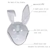 Party Masks Franks Rabbit mask parkour a kid adult full face cute folding rabbit Christmas party costume 230919