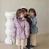 Piumino Moda Neonato Ragazza Giacca imbottita in cotone Inverno Infantile Bambino Cappotto Cintura in vita Caldo Capispalla spesso Vestiti per bambini 2-10 anni 230919