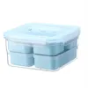 MICCK 7-stycken Set Lunch Eco-Friendly Food Storage Container Microwavable Bento Läcksäker Crisper Box T200710284R