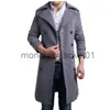 Trenchs pour hommes Mens Trench Coat 2023 Nouveau créateur de mode hommes Long manteau automne hiver double boutonnage coupe-vent mince Trench manteau hommes grande taille J230920