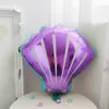 Autres fournitures de fête d'événement Kit de guirlande de ballon de queue de sirène Ballons de coquille verte violette Joyeux anniversaire Décor de mariage Oh Baby Shower Globo 230919