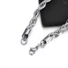 Chains Stainless Steel Chain Necklace For Men Women Curb Cuban Link Gold Color Punk Choker Metal Fashion Jewelry Gifts