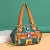 Fabrik Großhandel Frauen Umhängetaschen 5 Farben Straße Punk Niet Handtaschen Multifunktionsclip Diamant Retro Abendessen Tasche Doppelreißverschluss Mode Handtasche 6065#