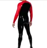 CatSuit Costumes 100% LaTex Rubber Gummi Uniform Catsuit Ganzanzug Handgjorda tights Bodysuit