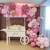 Dekoracja imprezy Pink Balon Garland Arch Zestaw Wszystkie urodziny Dekorowanie Kids Baby Shower Globo Globo Wedding Ballons Supplies 230920