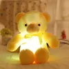 Halloween dostarcza Luminous LED Teddy Bear Rozmiar 30 cm Kreatywne nadziewane pluszowe prezenty świąteczne dla dzieci 230920