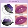 Rossetto glitterato Forma della bocca Stick per labbra pigro Perla lucida lucida a lunga durata Rossetti viola Impermeabile Carino Rossetto Trucco Cosmetici