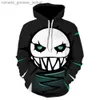 Erkek Hoodies Sweatshirts Yeni Film Jack 2023 ve Sally Unisex Uzun Kollu Kapüşonlu Sweatshirt Kadın Erkek Hoodie Kabus Noel Handan Öncesi Harajuku Clothesl230920