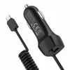 Adaptateur de chargeur de voiture de type C 5V, 2,1 a, avec câble enroulé de 3 pieds, pour smartphone, iphone 15 pro max