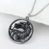 Giochi Mortal Kombat Collana in lega di metallo Ciondolo drago per donna Uomo Gioielli punk Collier Catene208f