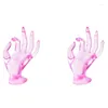 Sacchetti per gioielli 2X Porta anelli per mano Decorazioni per la stanza rosa Espositori estetici per spettacoli Espositore preppy