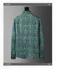 Chemises décontractées pour hommes Tendance européenne Paon à motifs Chemise à manches longues 2023 Automne Style rétro imprimé grand luxe haut de gamme