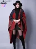 Damen Cape Neu in Frauen Capes Schal Mode Imitation Kaschmir Geometrische Quadrate Blumen Punkte Sterne Damen Schal Schal Frau Ponchos Mantel L230920