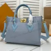 On My Side Mm Bolsos de mano Bolso de hombro para mujer Bolsos cruzados de diseñador de lujo Bolsos de cuero Pm Monedero Cerradura dorada Doble asa Correa de hombro ajustable Totes