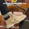 Stivali Stivali da lavoro con punta in acciaio per uomo Scarpe antiscivolo indistruttibili anti-perforazione Scarpe antinfortunistiche Scarpe da lavoro sneaker indistruttibili Taglia 230920