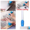 Doting Tools High Quality Mini Gravering Pen Electric Carving Hine Graver Tool Graver Steel Jewellery Kit Drop Delivery Health Be Dhenf