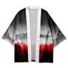 Abbigliamento etnico 2023 Stampa Camicia Samurai Tradizionale Haori Kimono Donna Uomo Giapponese Asiatico Streetwear Cardigan Yukata Cosplay