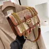 Evening Bags High Sense Bag Womens 2023 New Fashion Chain Bag Ins Versatile Messenger Shoulder Bag Small Square Bag 3 Colours