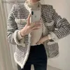 Women's Wool Blends Korea Fashion Jacket Autumn Winter Clothes High Quality Women Clothing Y2k Coat Long Sleeve Casual Woolen Fabric Tops L230920