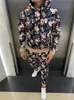Erkek Trailsits Erkekler Setleri Sport Suit Avrupa Amerikan Trendleri 3D Baskı Fitness Fermuar Hoodies Sweatpants Sıradan Moda Takipleri Erkekler Giyim 230920