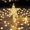 Christmas Decorations USB fivepointed star lamp string 2M waterfall courtyard outdoor camping garden hanging tree led 230919