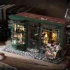 Doll House Accessories Diy Magic House Wood Doll Houses Miniature Building Kit med möbler LED -lampor Dollhouse Toy för vuxna födelsedagspresenter 230920