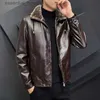 Futro dla kobiet sztuczne futro 2023 Casual Motorcycle Windbreaker Zip Fur Fur Clar Fux Skórzany Kurtka Mężczyźni Slim Wysokiej jakości wełniane liniowca Streetwear L230920