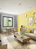 Fondos de pantalla Nordic Plain Color sólido Gris Amarillo Papel de pared Sala de estar moderna Dormitorio Fondo Mural Papel tapiz para paredes Papel Contacto
