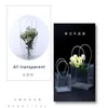 Clear Flower Bouquet Gift Bag Trapezoidal Plastic Storage Handbag PVC Packing Bags Birthday Party Holiday Handbags Large Wrap Flor184c