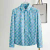 Damier Patroon Klassieke Shirt Heren Designer Shirts Merk Kleding Mannen Lange Mouw Overhemd Hip Hop Stijl Hoge Kwaliteit Katoen SHI223E