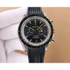 Speedmaster Sport Omeg Designer Moonswatch Montre Hommes Qualité Mouvement Haute Montres Chronographe Montre Luxe Homme Prx Uhr avec Boîte 43ST