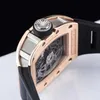 Mills WrIstwatches Richardmill Watches Automatic Mechanical Sports Watches RM030 Rg 18k Rose Gold Material Fully Hollowed Out Dial 427x50mm Diameter with a Wa HBVH
