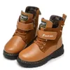 Cool Ankle Leather Boys Boots Midcalf Winter Warm Plush With Rivet Toddler Little Big Kid Boots Size 26419073579