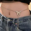 Chaînes Y2K Longue Chaîne Liquide Papillon Collier Pour Femmes Personnalisé Mode Clavicule Colliers Bijoux De Fête Cadeaux D'anniversaire